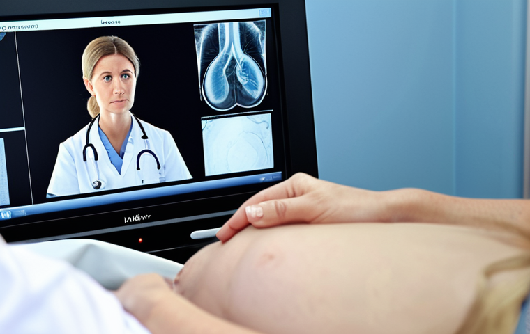 임신 중 초음파에서 확인 가능한 이상 신호 - Ultrasound Scan - Reassurance**
"Close-up of an ultrasound image showing a baby in utero, safe for ...