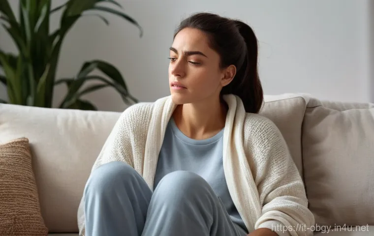 생리통 심한 이유와 진료 추천 병원 - **Prompt:** A young Italian woman in her late 20s or early 30s, experiencing severe menstrual pain. ...