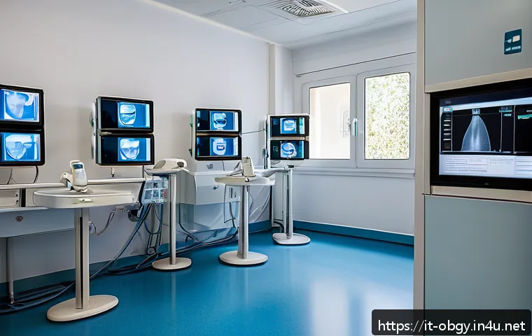 고위험 임신 관리를 위한 전문 병원 추천 - A modern Italian high-risk pregnancy monitoring center inside a university hospital in Bologna, feat...